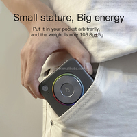 Lampe vidéo LED portable RVB Inveer DV L5W pour vlog, diffusion en direct, téléphone et prise de vue DSLR