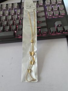 18K Goudkleurige RVS Kleurvaste 3-delige Vlinder Clavicula Ketting Niet-verblekende Zomer Vlinder Sieraden Collier - Product Image 6