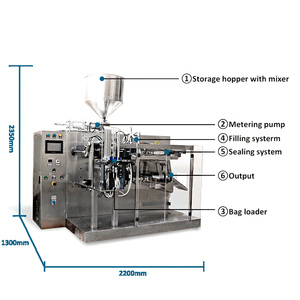 Tự động bơ đậu phộng dán mật ong dính dầu Ketchup Lotion Kem nước sốt chất lỏng doypack đứng lên PREMADE máy đóng gói túi - Product Image 4