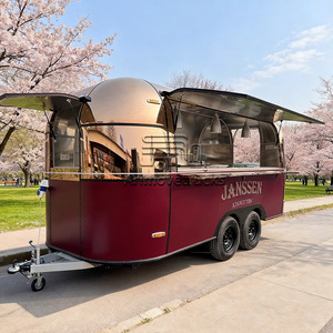 รถพ่วงขายอาหารเคลื่อนที่สแตนเลส รถบาร์ขนมหวาน รถขายกาแฟ รถพ่วงขายอาหารพร้อมครัวครบชุด - Product Image 3