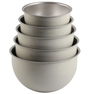 Offre Spéciale antidérapant grande capacité cuisine 5 pièces ensemble de bols à salade en acier inoxydable - Product Image 2