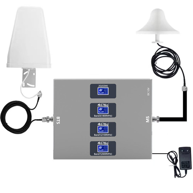 5G/4G/3G Signal Booster LTE GSM Band 1/3/5/7/8/20/28 N1/N28 700 800 850 900 1800 2100 2600 MHz Repeaters Mobile Signal Booster
