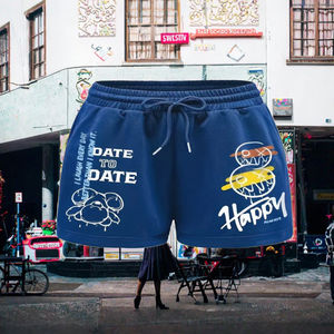 LXS22 <b>Men's</b> Casual <b>Shorts</b> for Summer 2025 Cropped Breathable Solid Pattern Mid <b>Waist</b> Nonwoven Weaving for Outerwear TP125 - Product Image 3