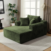 Canapé-lit modulable moderne et élégant 1 place en tissu vert foncé, écologique, pour appartement, salon - Meilleure vente