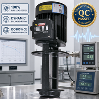 Pompe à liquide de refroidissement par immersion pour machine-outil CNC H2T18, certifiée ISO9001 CE, rotor dynamiquement équilibré en acier inoxydable, garantie 1 an
