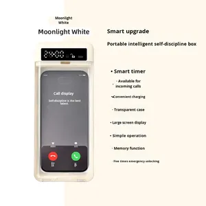 Wholesale New <b>Plastic</b> Mobile Phone Self-discipline Transparent Portable Lock Time Management Anti-Phone Addiction <b>Box</b> for Hot - Product Image 6