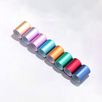 Parfüm-Rollerflasche 5ml 10ml Schraubverschluss Ätherisches Öl Glasflasche Zylinderform mit Mattiertem Farbdesign
