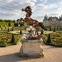 Sculpture équine en bronze sur mesure - Forme de cheval de fer puissant, entièrement personnalisée, sculpture en bronze
