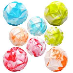 Toptan İki Renkli Elastik Top TPR Evcil Hayvan Oyuncağı Dayanıklı Dahili Ses Çıkaran İnteraktif Köpek Çiğneme ve Diş Temizleme Oyuncağı Köpek Oyunu İçin - Product Image 4