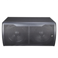 Système audio avec deux caissons de basses de 18 pouces pour scène audio professionnelle, subwoofer passif puissant pour spectacles live