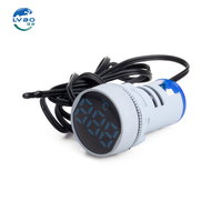 Termómetro Digital Electrónico MINI LVBO de Venta Directa, Registrador de Temperatura, Termómetro de CA con Indicador Luminoso LED de 22MM, Precisión del 2%