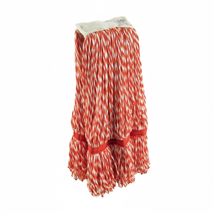 MICROFIBRE <b>KENTUCKY</b> WET <b>MOP</b> 200 Grs. WHITE/RED (carton 30 Pcs) HIGH QUALITY AND LONGLASTING - Product Image 2