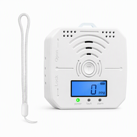 Détecteur de monoxyde de carbone portable HIREP HRP-CO998 avec capteur électrochimique, écran LCD et avertissement sonore et visuel pour la maison, la voiture et le montage mural