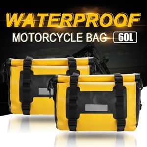 Sacoches de selle de moto SLKE en PVC imperméable 60L avec rangement pour casque, bagages de voyage universels - Product Image 3
