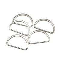 Prix usine D forme anneau boucle fermeture éclair en alliage de zinc D-anneau matériel accessoires pour sac à main et vêtements