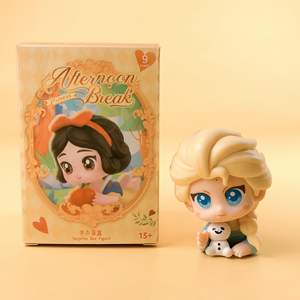 กล่องสุ่มฟิกเกอร์อนิเมะการ์ตูนเจ้าหญิงน่ารัก สโนว์ไวท์ เอเรียล เอลซ่า ของเล่นฟิกเกอร์พีวีซี กล่องปริศนา ของตกแต่งรถยนต์สำหรับเด็ก - Product Image 6