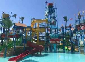 Structure d'intérieur commerciale en fibre de verre extra large 2025 Splash Fortress 150 + buses de pulvérisation PE 5 diapositives à thème pour la mer à la maison - Product Image 2