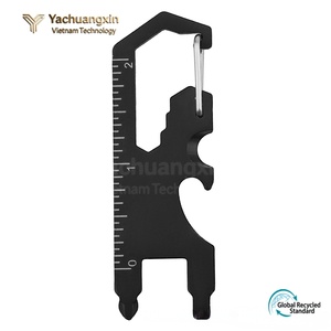 Multi Functional EDC <b>Tool</b> Card Metal Bottle Opener Screwdriver Phone Holder Outdoor Survival Keychain 1PC - Product Image 3