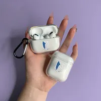 Nouveauté, design luxueux et mignon, impression de logo personnalisée, étui portable en bois et métal transparent pour Air Pods Pro 2 3ème génération