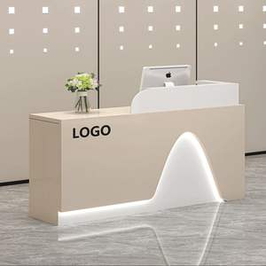 เคาน์เตอร์ไม้สมัยใหม่สำหรับร้านขายเสื้อผ้า ร้านเสริมสวย บาร์ โรงพยาบาล บริษัท แผนกต้อนรับ - Product Image 2