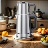 Accessoires de cuisine pour la maison Bouilloire électrique en acier inoxydable Pichet à eau Samovar pour le chauffage et le thé pour l'hôtel.