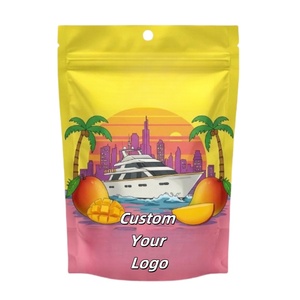 Sacs en mylar anti-odeur personnalisés de 3,5 g, pochette zippée debout pour l'emballage de bonbons gélifiés, stockage alimentaire, doypack - Product Image 1