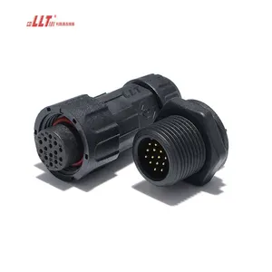 Llt M19 Waterdichte Adapter 14pin Mannelijke Voorpaneel Mount Vrouwelijke Pluggen Llt Connector