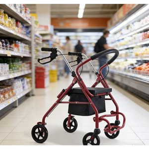 Indoor Rollator <b>Walker</b> for <b>Elderly</b> Comfortable Shopping Cart Style - Product Image 1