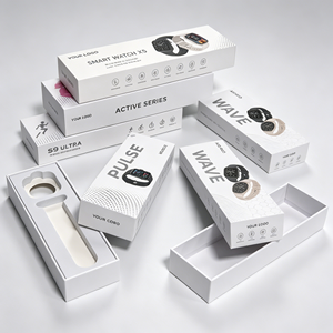 High Quality <b>Foldable</b> Magnetic Electronic Packaging <b>Box</b> Custom Logo Rigid Paper Gift <b>Box</b> for Smart Devices - Product Image 5