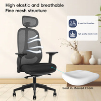 Chaise de bureau ergonomique exécutive en maille, vente en gros directe d'usine chinoise