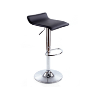 Chaise de bar moderne en cuir PU à hauteur réglable, avec structure métallique, personnalisable, de haute qualité, pivotante, pour comptoir de cuisine
