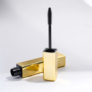 Máscara de Pestañas en Tubo Color Oro Rosa de Marca Privada, Logotipo Personalizado, Resistente al Agua, <span class=keywords><strong>La</strong></span> Base <span class=keywords><strong>Mascara</strong></span>, Gel para Cejas, Cera para Cejas, Aplicadores, OEM, Vegano - Product Image 1