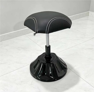 Silla Rodante de Alta Calidad Más Vendida, Silla de Salón de Belleza y Spa, Taburete de Cuero Rosa con Respaldo Ajustable - Product Image 1