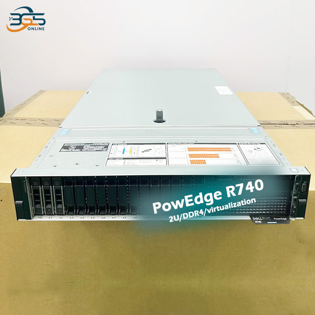 Used/Refurbish 2U D Ell EMC PowerEdge R740 R740xd Low-Power Rack Server with Intel Xeon Platinum CPU/64G RAM/3 Year Warranty