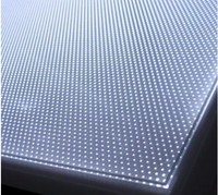 Feuille diffuseur de lumière LED en acrylique micro-prismatique PMMA anti-éblouissement