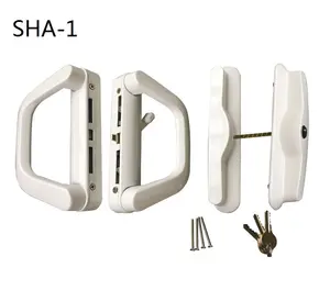 Sherma алюминиевый сплав, раздвижной дверной замок D, внутренний/тонкий внешний раздвижной дверной замок, аксессуары серии SHA