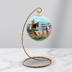 Decorazioni natalizie personalizzate ornamenti appesi per <span class=keywords><strong>albero</strong></span> di natale pittura palla di vetro interna dipinta a mano palla natale - Product Image 1