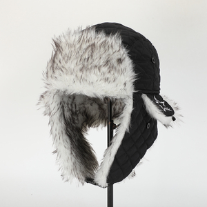 Chapeau d'hiver unisexe personnalisé imperméable en fausse fourrure avec rabat d'oreille et rembourrage pour les fêtes, les sports, les hommes et les femmes, chapeau chaud - Product Image 1