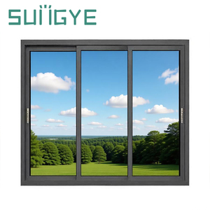 SUNGYE Finestra Scorrevole in Alluminio con Telaio in Vetro e Profilo a Doppio Vetro Antisfondamento per Finestre e Porte - Product Image 1