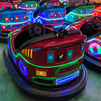 Voiture tamponneuse électrique colorée en plastique pour intérieur, simulateur de course pour enfants, console de jeu, divertissement sportif alimenté par batterie