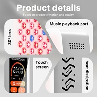 Thérapie par lumière rouge 350W avec lecture de musique, machine PDT, utilisation en salon, sauna, soin de la peau du visage, lumière LED infrarouge proche