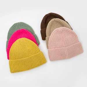 Chất Lượng Cao Unisex Mùa Đông Dệt Kim Cap Rắn Màu Polyester Crochet Còng Beanie Bán Buôn Mùa Đông Dệt Kim <span class=keywords><strong>Hat</strong></span> - Product Image 3