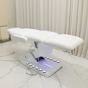 <span class=keywords><strong>Table</strong></span> <span class=keywords><strong>de</strong></span> massage électrique moderne à 3 moteurs avec commande au pied, mobilier <span class=keywords><strong>de</strong></span> salon <span class=keywords><strong>de</strong></span> haute qualité, entièrement blanche, pour soins du visage et spa - Product Image 5