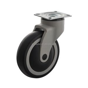 Lit d'hôpital Offre Spéciale avec roulette médicale TPR à plaque pivotante de 5 ''et boîtier en nylon Frein de deuxième vitesse OEM personnalisable - Product Image 2