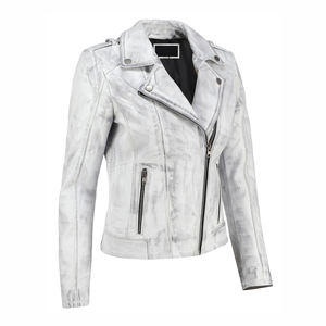 Abrigo de mujer Chaqueta de cuero Mujer para ropa de invierno Venta al por mayor Chaqueta de cuero genuino para mujer - Product Image 3