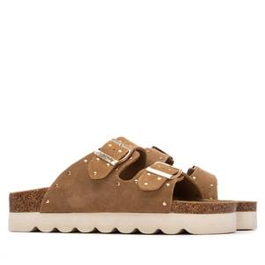 Chaussons bas pour femme Refresh, camel, hauteur du talon 4 cm, taille 40 - Product Image 4