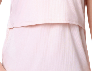 Abbigliamento per l'<span class=keywords><strong>allattamento</strong></span> al seno, top estivi a maniche corte, t-shirt lunga traspirante <span class=keywords><strong>in</strong></span> poliestere ed elastan. - Product Image 2