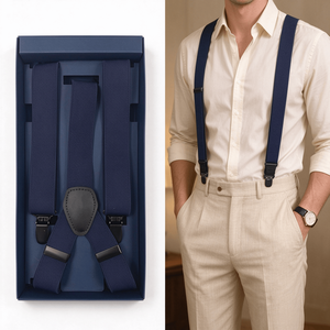 Wide <b>Men</b> Suspenders High Elastic Adjustable 4 Strong Clips Suspender Heavy Duty X Back Trousers <b>Braces</b> - Product Image 3