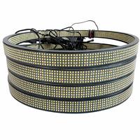 Lumina Pure White LED Wheel Ring Light 5 Row Super Bright 15/17/20 Inch 12800LM Off-Road Car Truck 12-14V