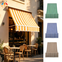 Tissu de remplacement pour auvent rétractable extérieur imperméable, protection solaire, abri de pluie, auvent manuel rétractable en aluminium